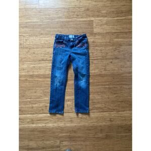 Pony Tails Girls Embroidered Jeans, Size 7